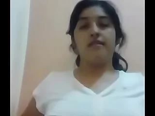 Indian Girl Showing Boobs with an increment of Hairy Pussy -(DESISIP.COM)