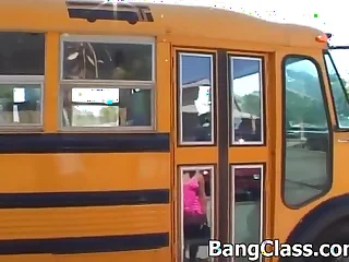 School motor coach driver fucking teen piece of baggage