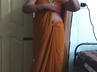 desi  indian horny tamil telugu kannada malayalam hindi cheating get hitched wearing saree vanitha similar to one another big boobs and shaved pussy press hard boobs press nip rubbing pussy masturbation